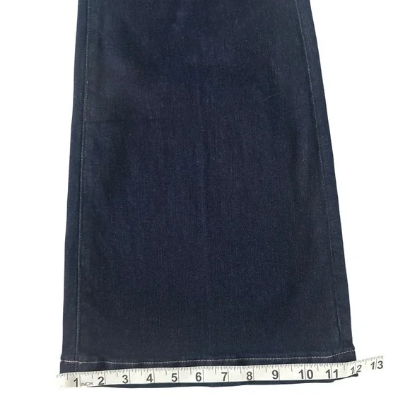 White House Black Market WHBM High-Rise Mariner Wide Leg Jeans Sailor Dark Sz 8 - Picture 6 of 15